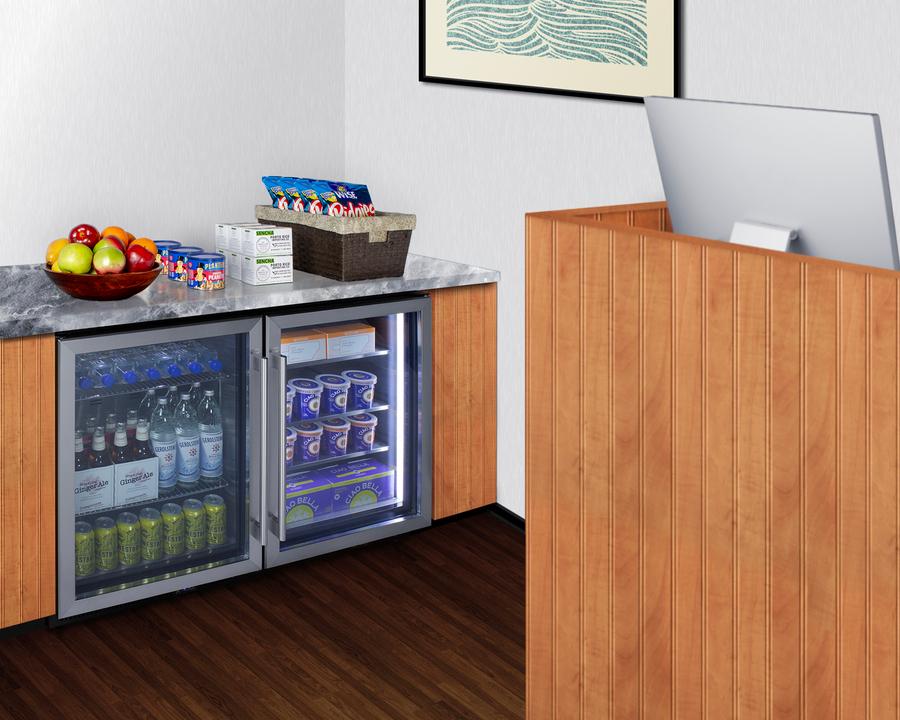 Summit SCF475 24" Wide Commercial Display Freezer