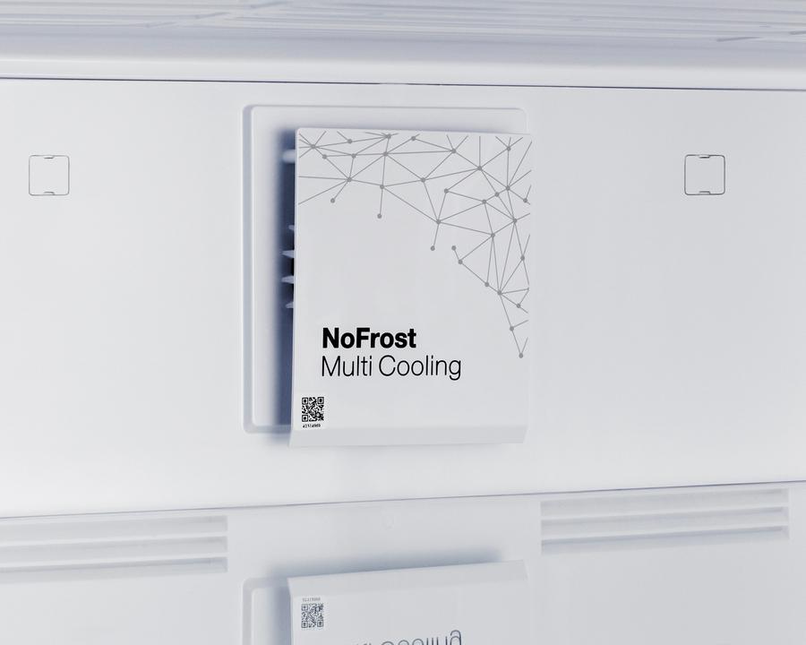 Summit FFBF121W 24" Wide Bottom Mount Refrigerator-Freezer