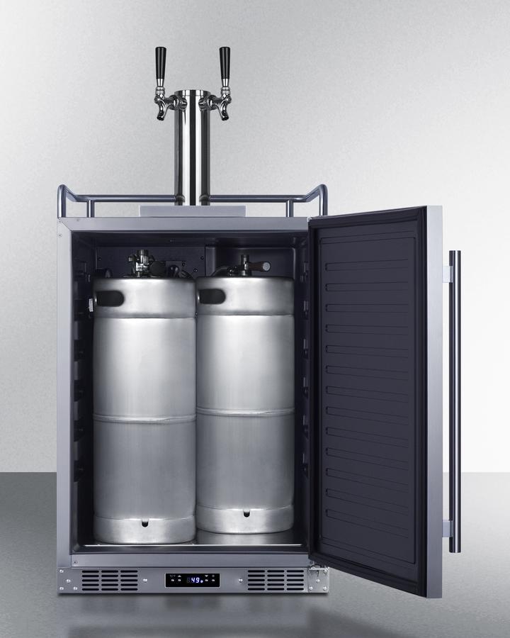 Summit SBC682WKDTWIN 24" Wide Built-In Wine Kegerator