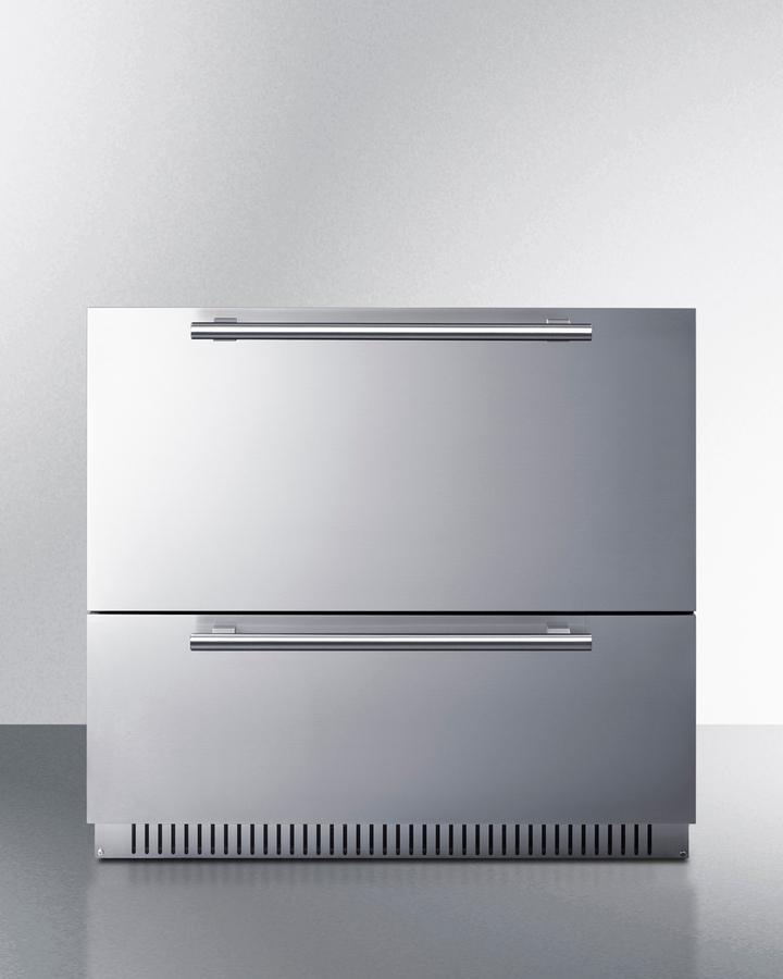 Summit SPR36332D 36" Wide 2-Drawer All-Refrigerator