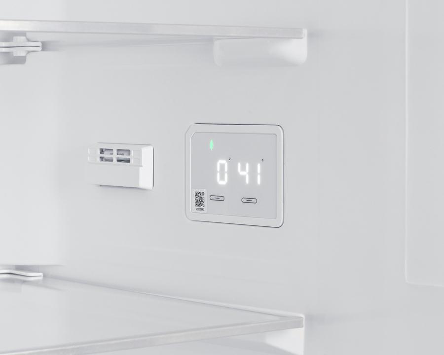 Summit FFBF124SS 24" Wide Bottom Mount Refrigerator-Freezer