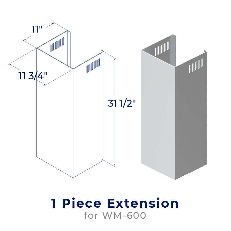 Hauslane CHE004 Chimney Extension - Che004 (Wm600) Range Hood Accessories