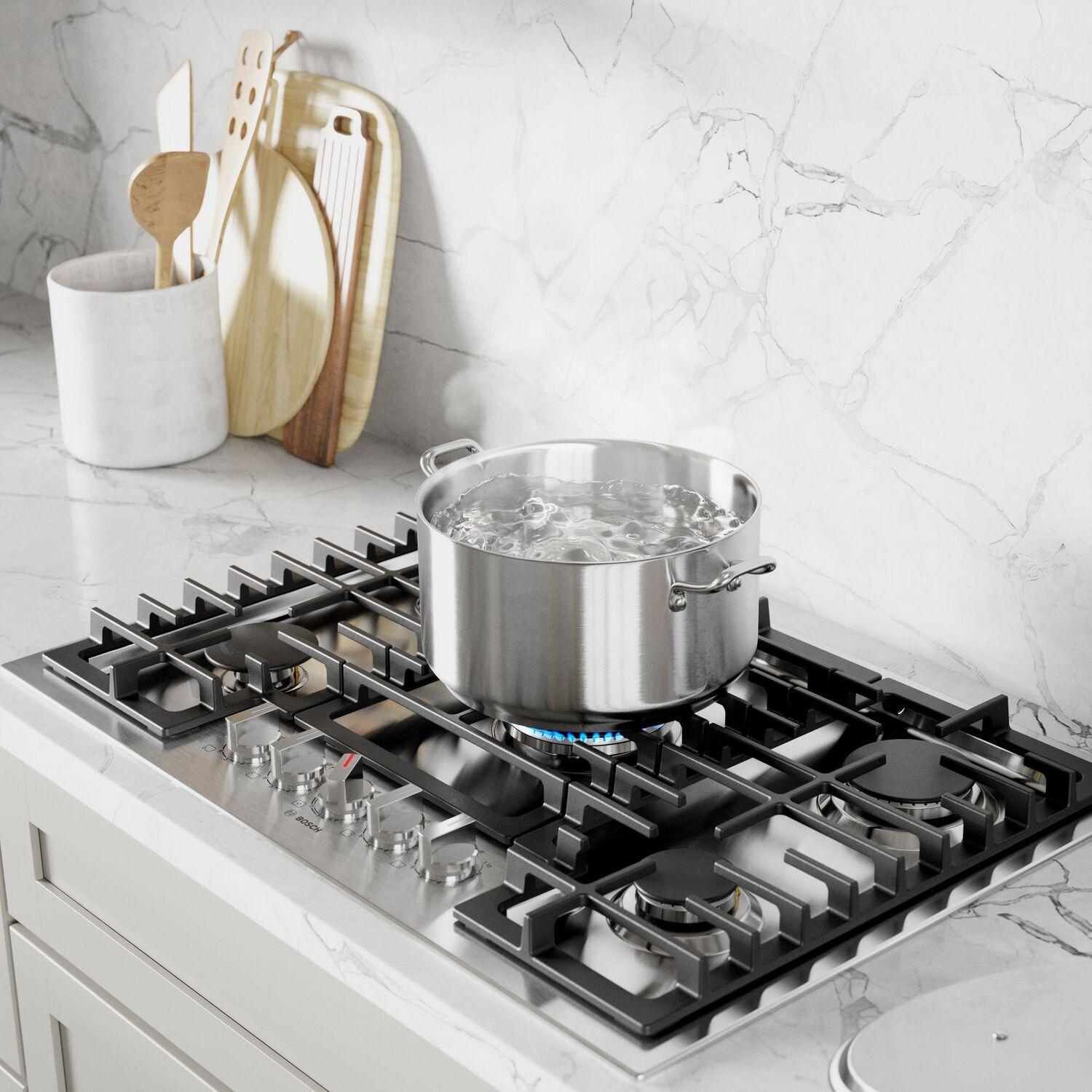 Bosch NGM8059UC 800 Series Gas Cooktop 30" Stainless Steel Ngm8059Uc