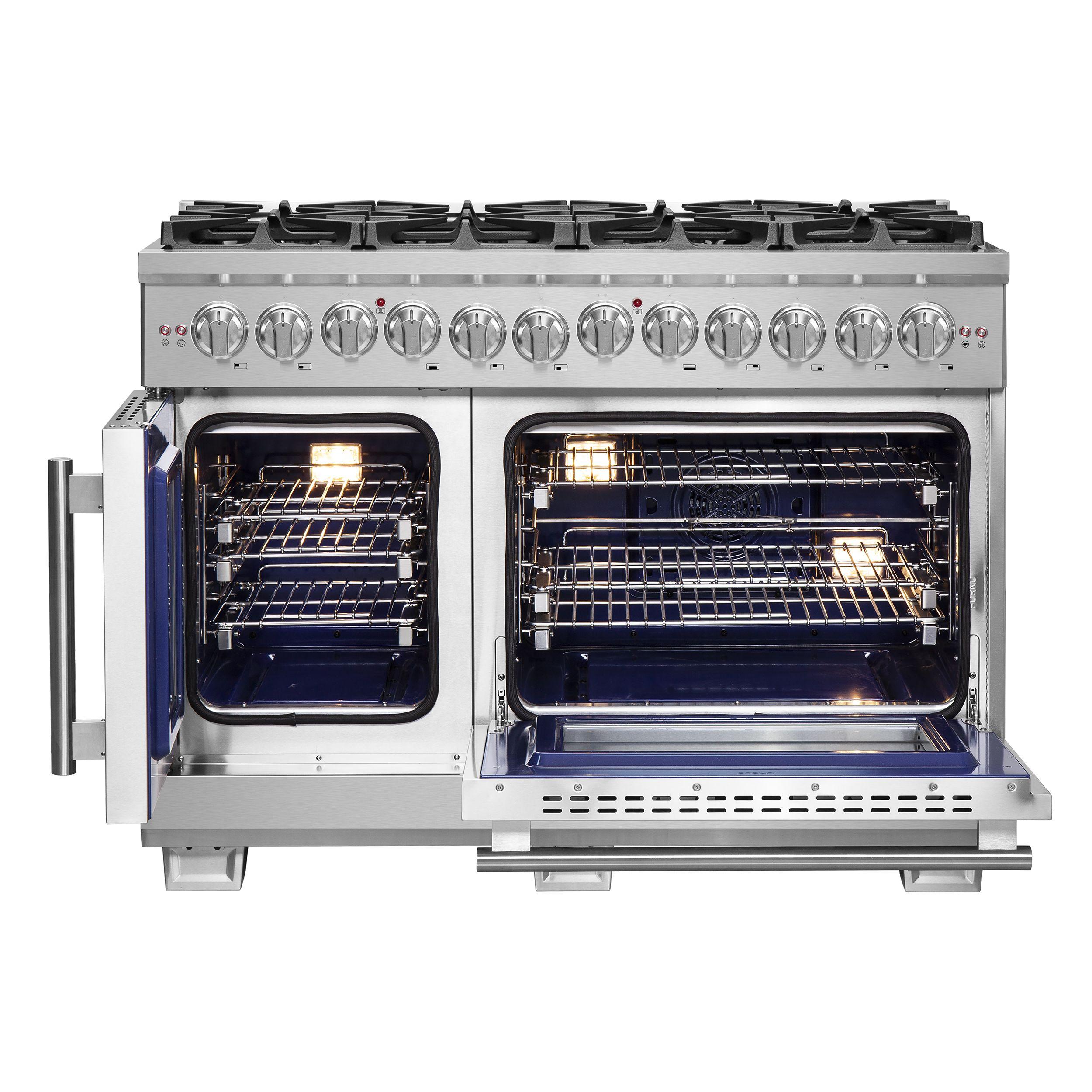 Forno FFSGS638748 Forno Capriasca 48" Freestanding French Door Dual Fuel Range