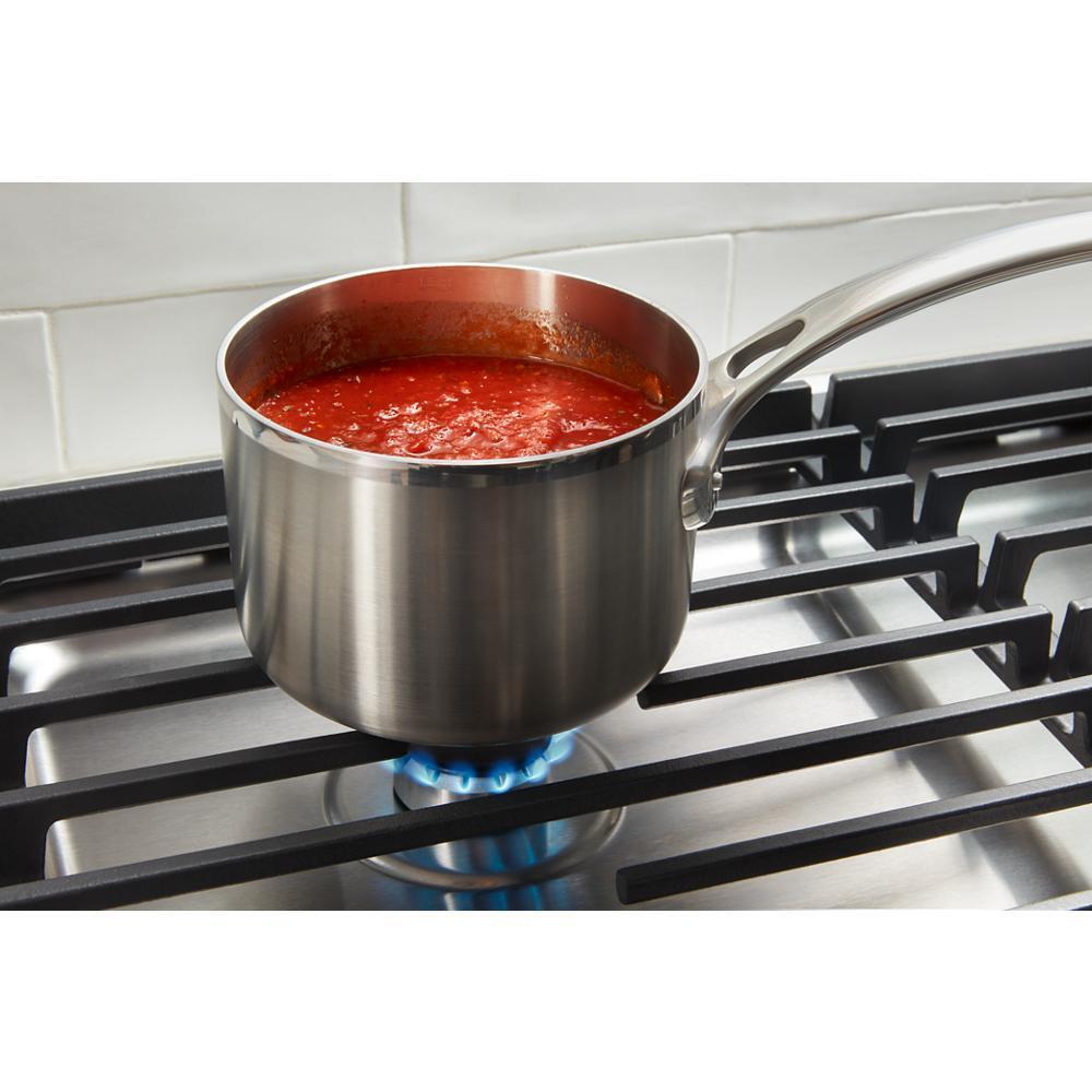 Whirlpool WCGK5036PV 36-Inch Gas Cooktop With Ez-2-Lift™ Hinged Cast-Iron Grates