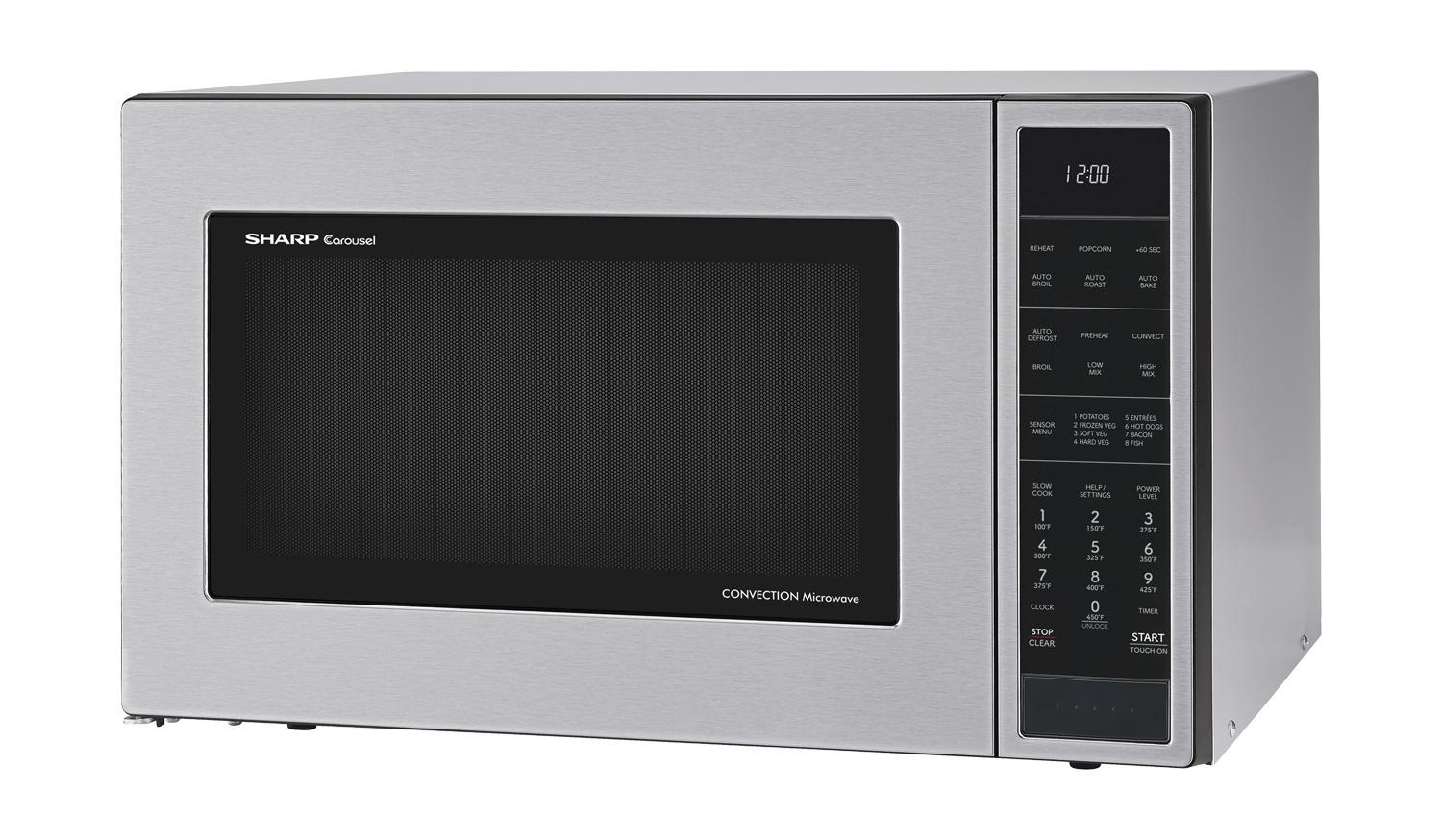 Sharp SMC1585KS Sharp 1.5 Cu. Ft. 900W Stainless Steel Convection Countertop Microwave Oven