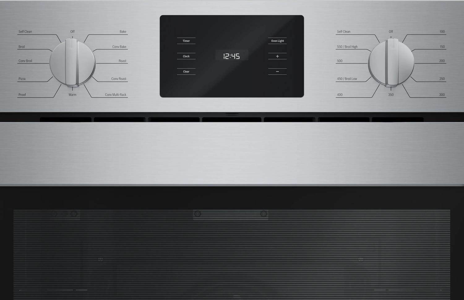 Bosch HBL5455LUC 500 Series Single Wall Oven 30" Left Sideopening Door, Stainless Steel