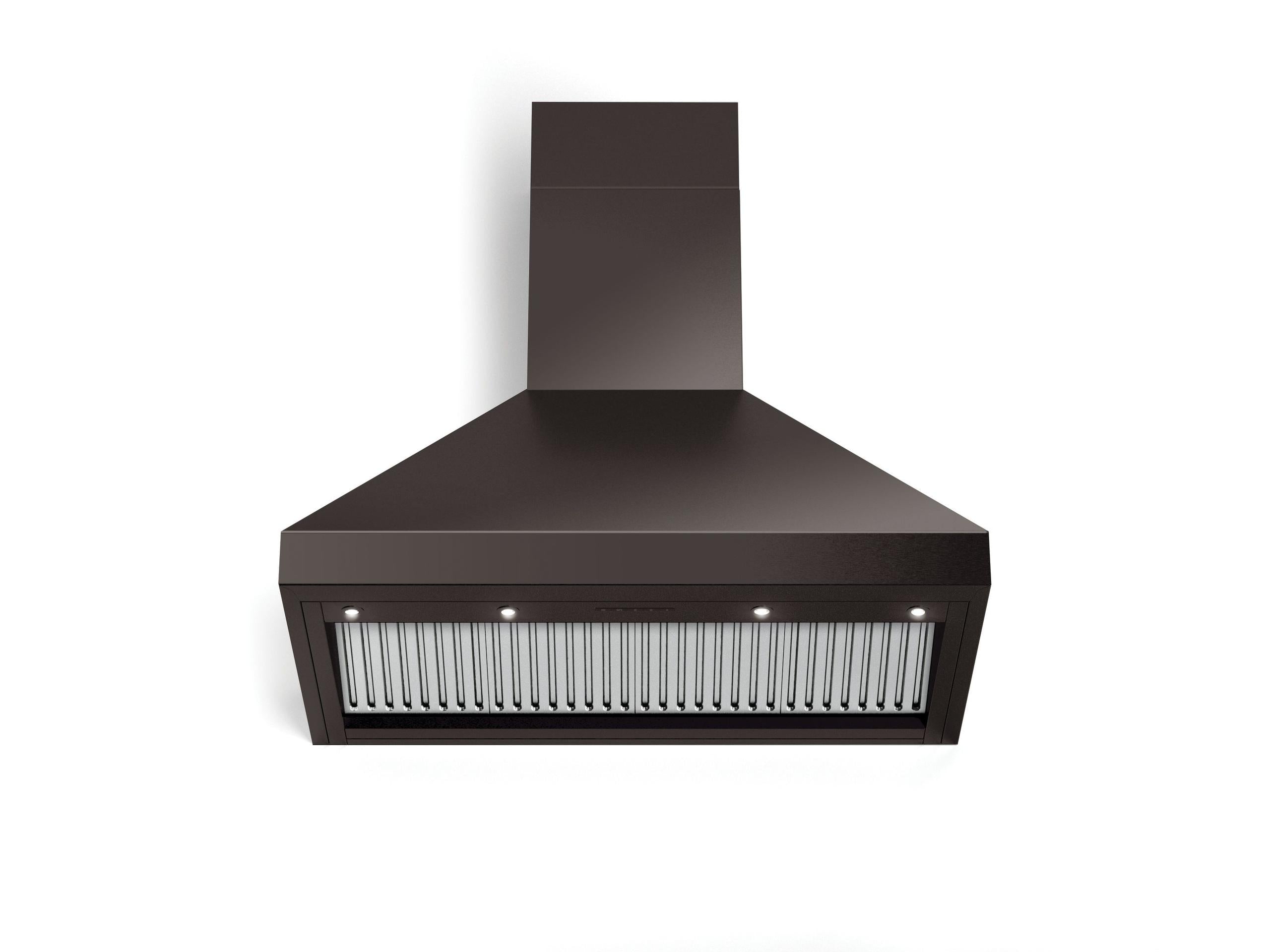 Verona VECHW36GGB 36" Designer Chimney Wall Hood- 600 Cfm - 4 Speeds