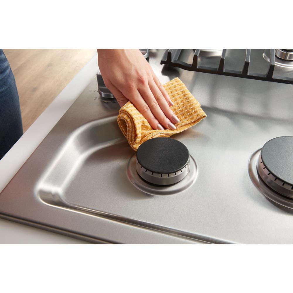 Whirlpool WCGK5036PV 36-Inch Gas Cooktop With Ez-2-Lift™ Hinged Cast-Iron Grates