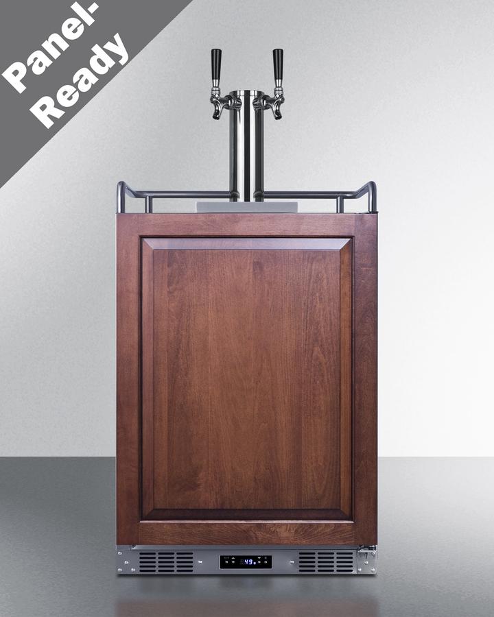Summit SBC682PNRWKDTWIN 24" Wide Built-In Wine Kegerator (Panel Not Included)