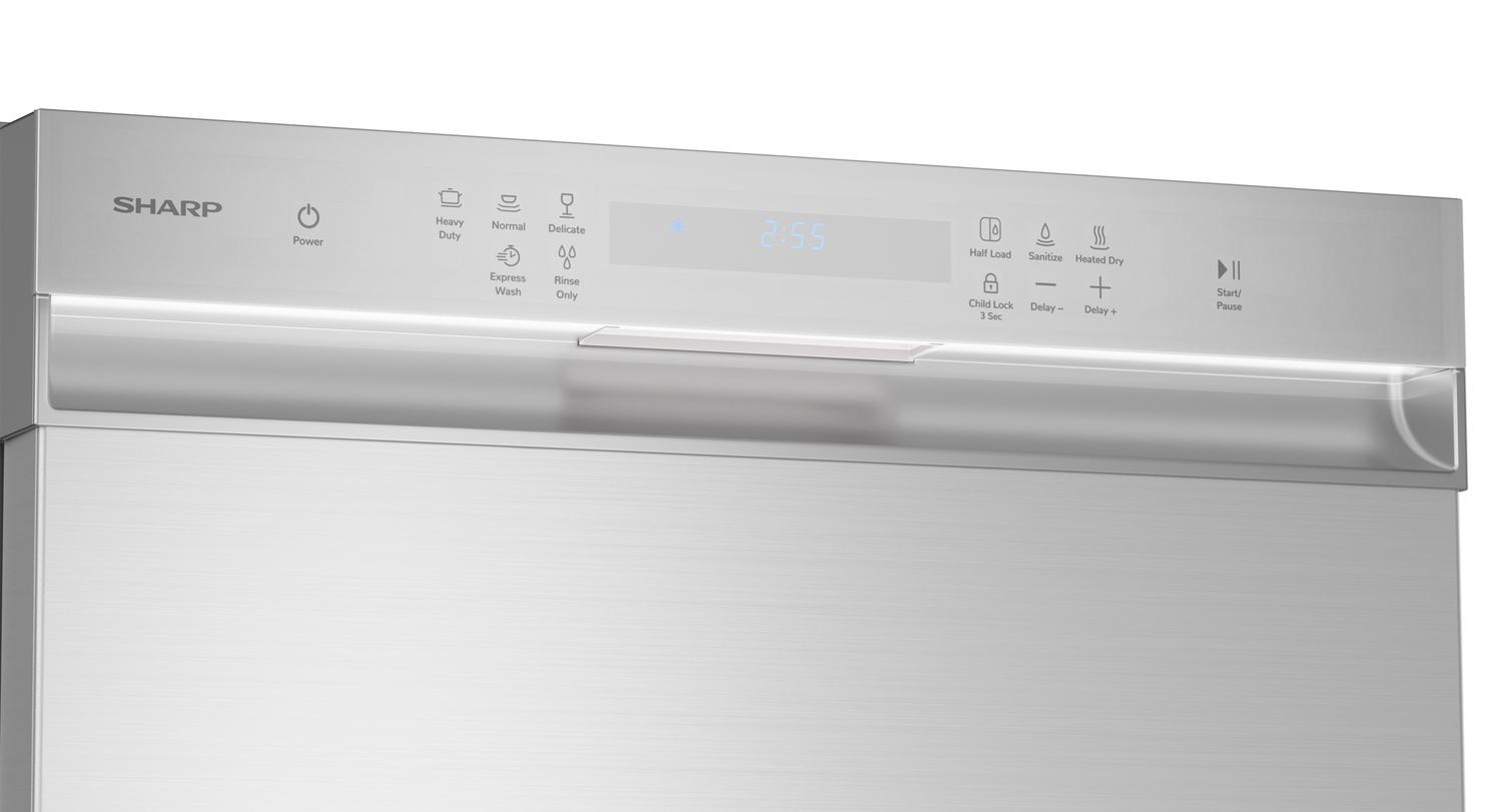 Sharp SDW6504MS Sharp 24 In. Stainless Steel Hybrid 52Db Dishwasher
