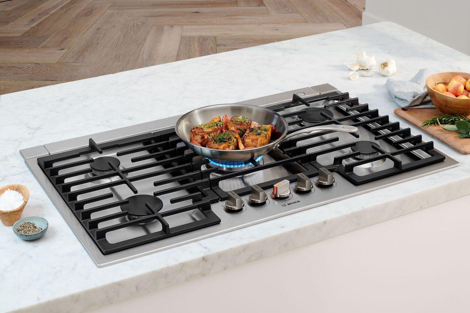 Bosch NGM8659UC 800 Series Gas Cooktop 36" Stainless Steel Ngm8659Uc