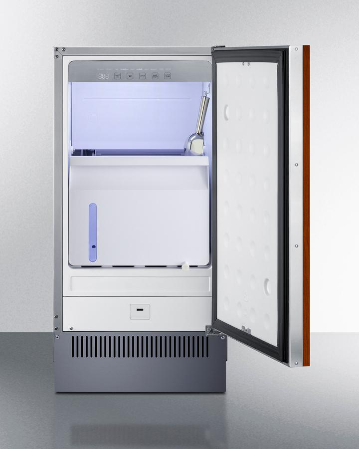 Summit BIM182IFLHD 18" Wide Clear Icemaker (Panel Not Included)