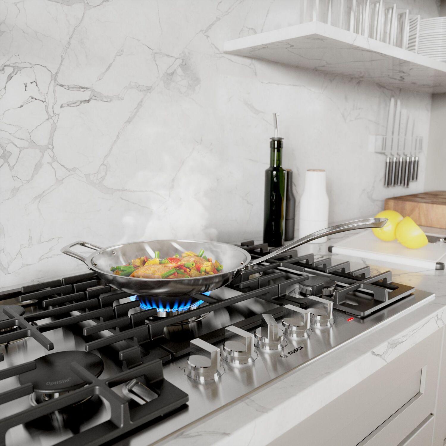 Bosch NGM5659UC 500 Series Gas Cooktop 36" Stainless Steel Ngm5659Uc