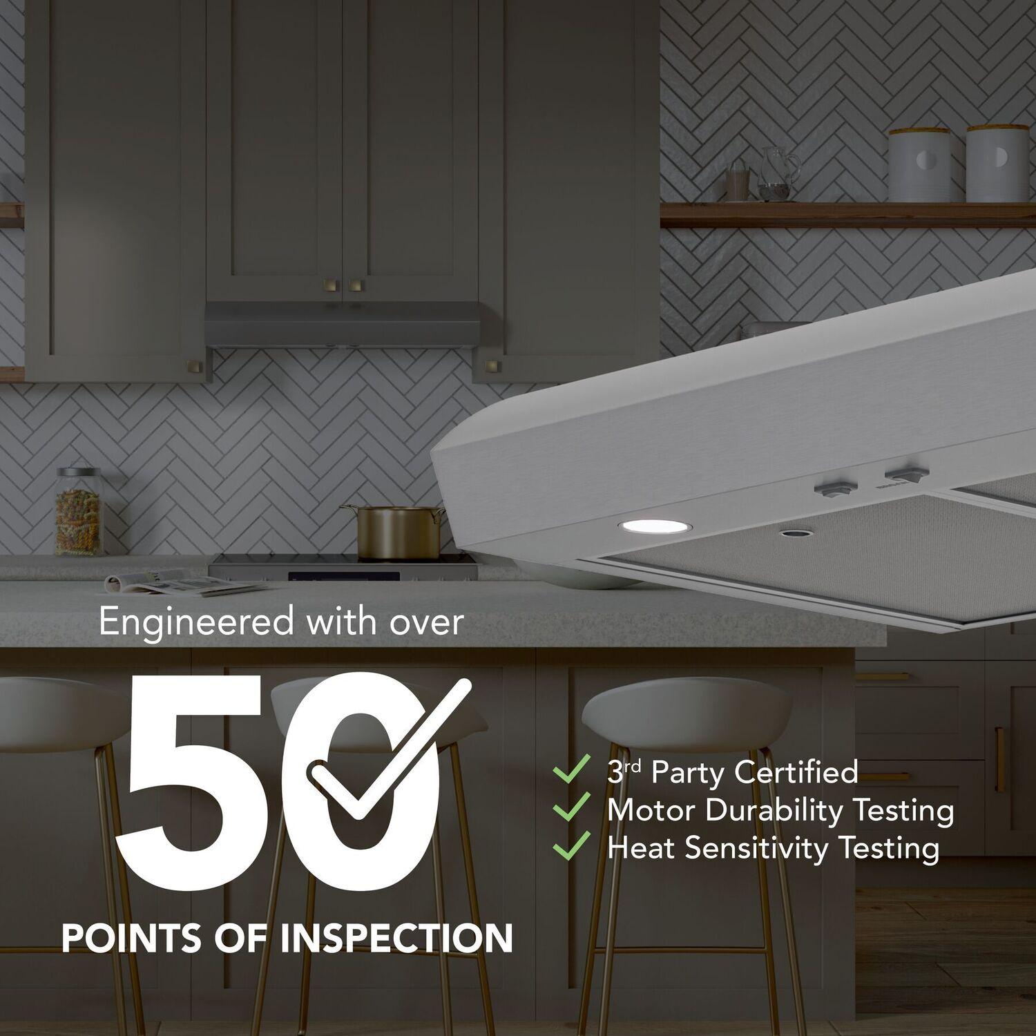 Broan MTR1303SS Broan-Nutone 30-Inch Under Cabinet Range Hood, Energy Star, 350 Max Blower Cfm, Stainless Steel