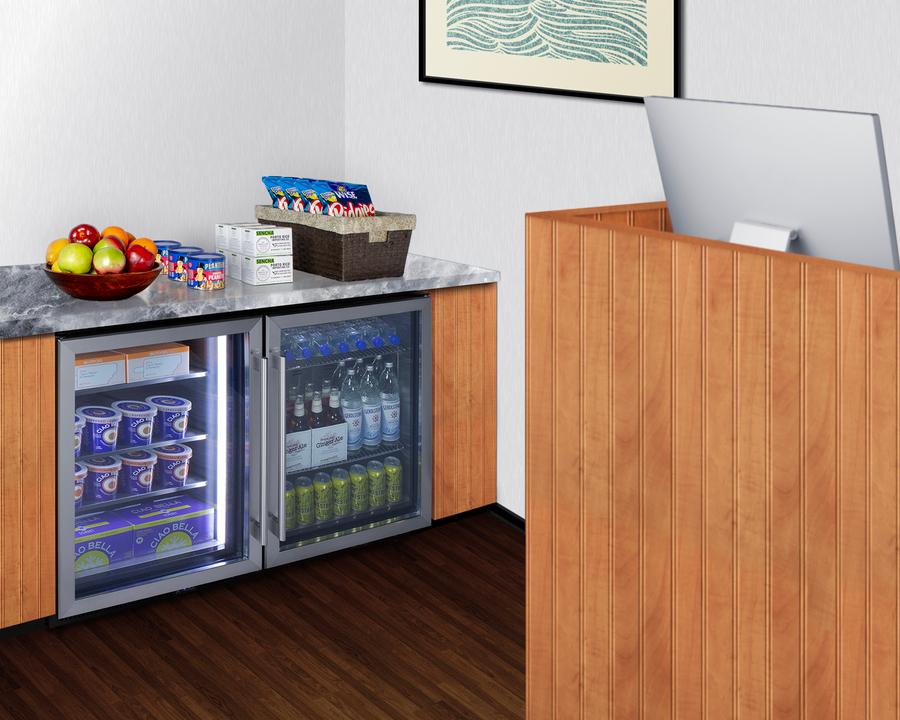 Summit SCF475LHD 24" Wide Commercial Display Freezer