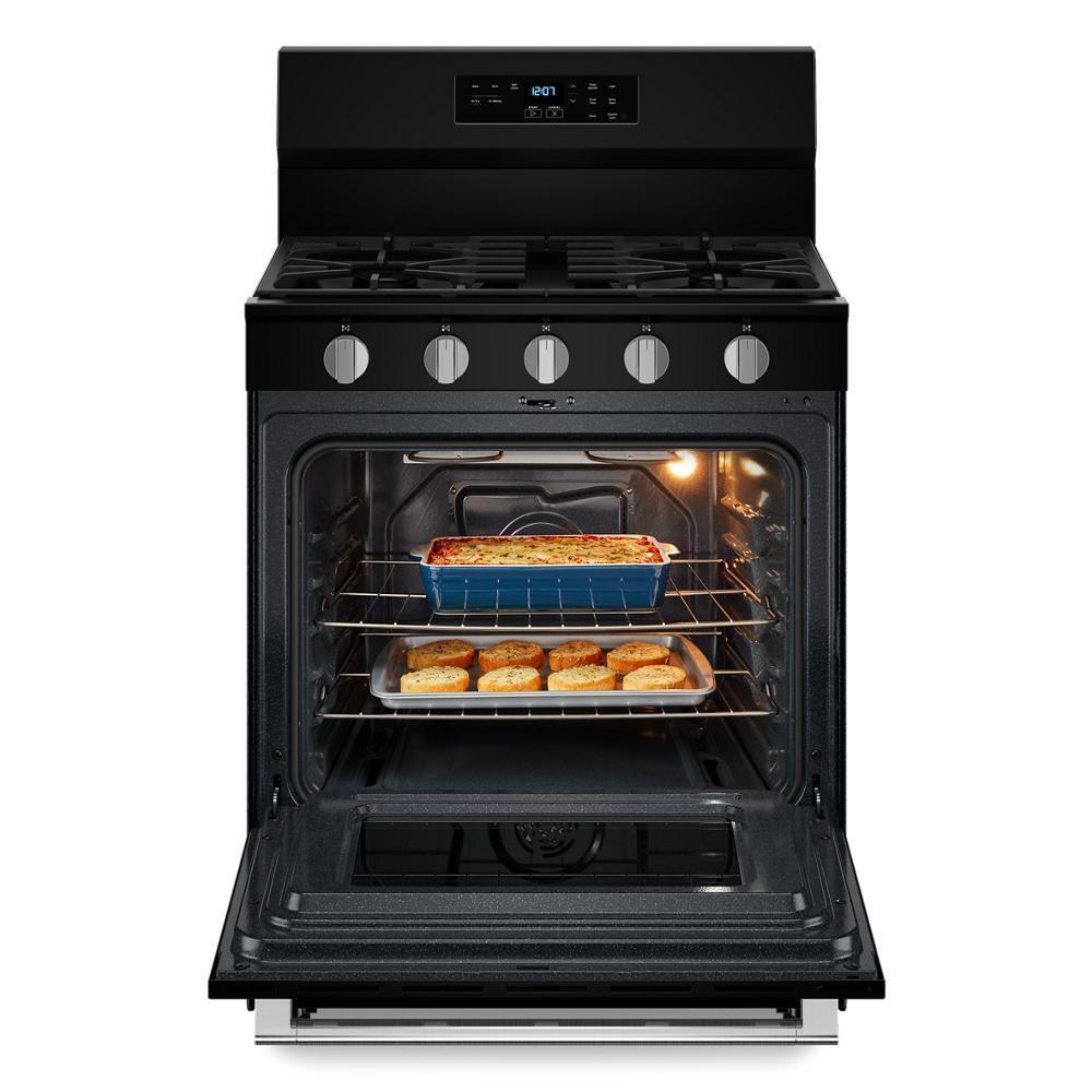 Maytag MFGS6030RB 30-Inch Wide Gas Range With No Preheat Air Fry And Air Baking - 5.0 Cu. Ft.