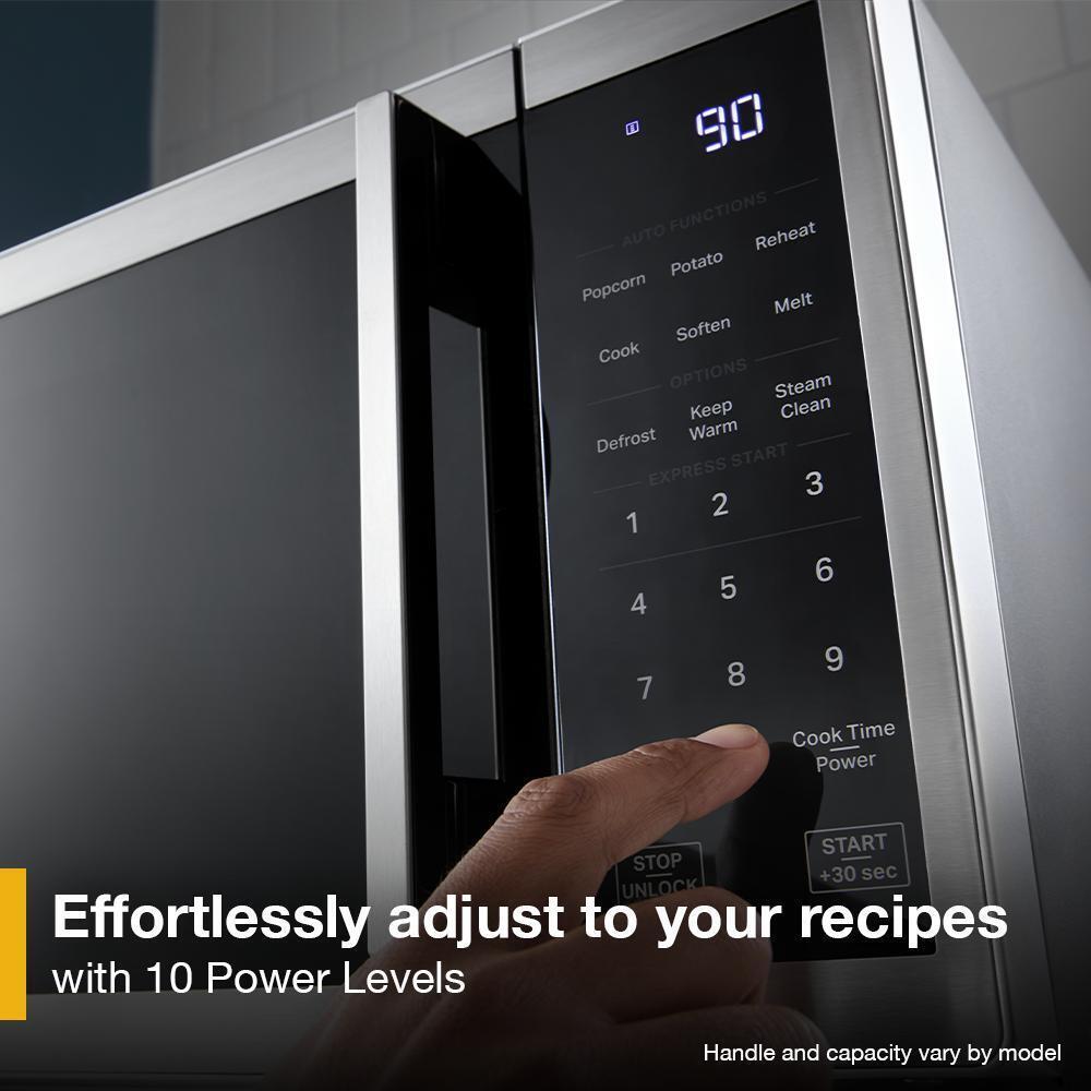 Whirlpool WMCS3019RB 0.9 Cu. Ft. Black Countertop Microwave With Steam Clean - 900 Watt