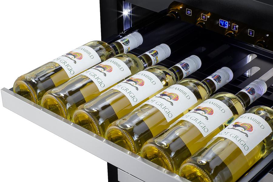 Summit ASDW2412PNRLHD 24" Wide Built-In Wine Cellar, Ada Compliant (Panel Not Included)