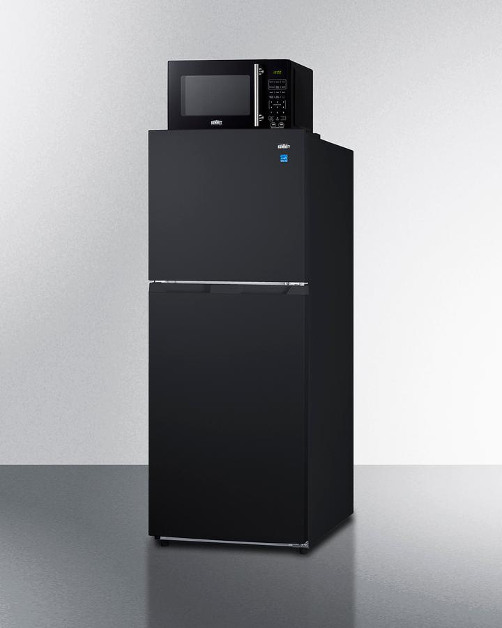 Summit MRF1087BA Microwave/Refrigerator-Freezer Combination With Allocator
