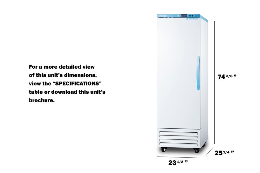 Summit AFS14PVLHD 9.53 Cu. Ft. Upright Vaccine All-Freezer