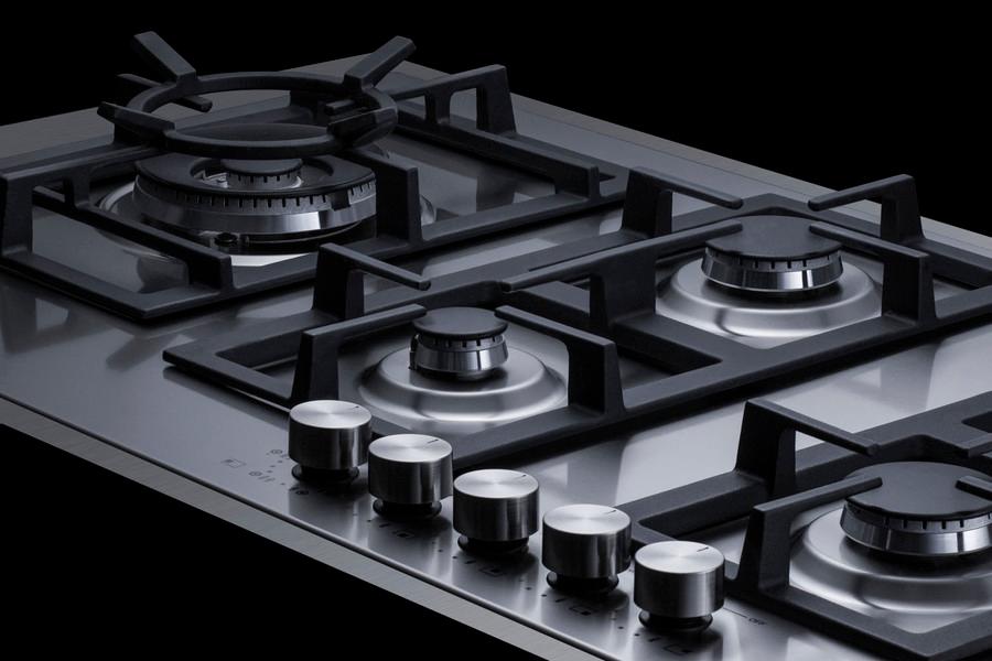 Summit GCJ536SSLPTK 36" Wide 5-Burner Propane Gas Cooktop In Stainless Steel