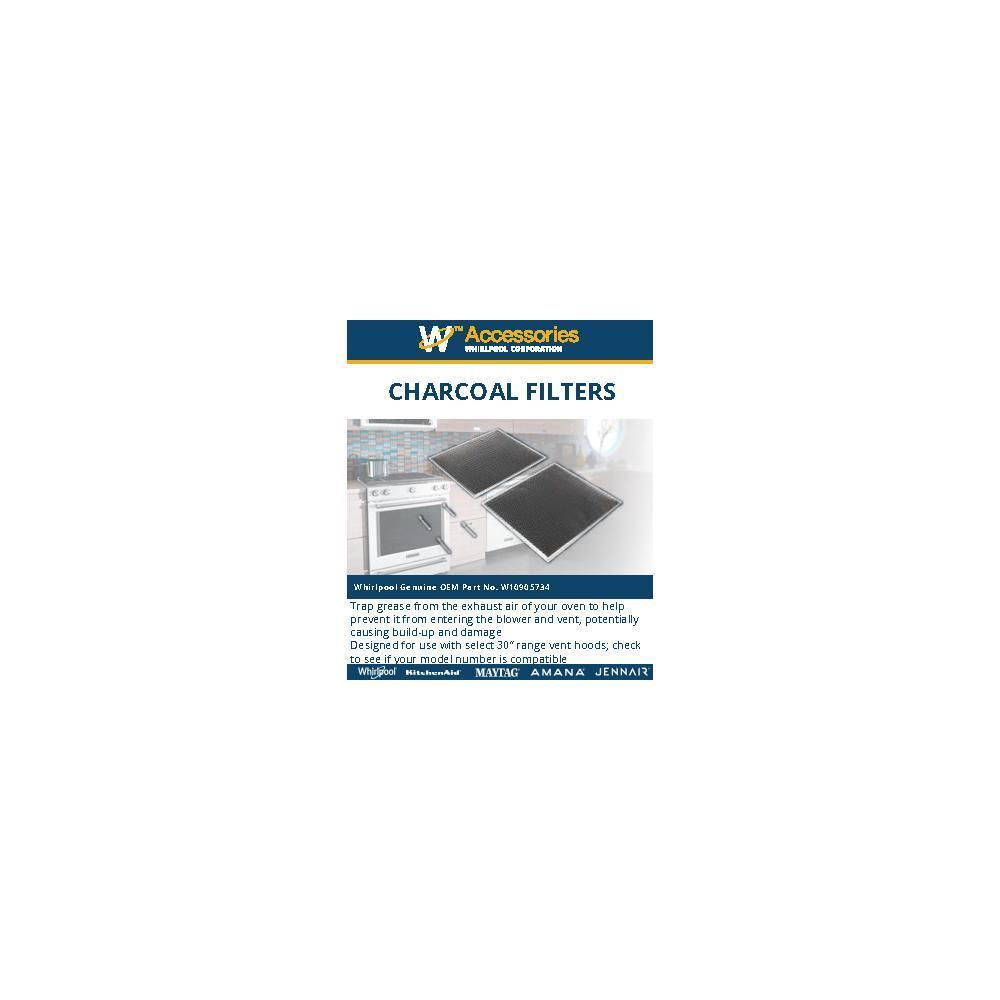 Jennair W10905734 Range Hood Replacement Charcoal Filter Kit