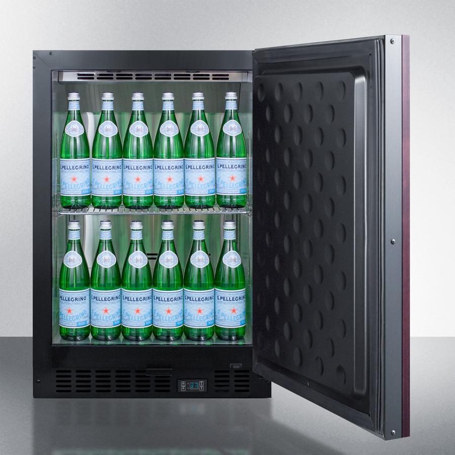 Summit SCR610BLSDV1IF 24" Wide Built-In Beverage Center (Panel Not Included)