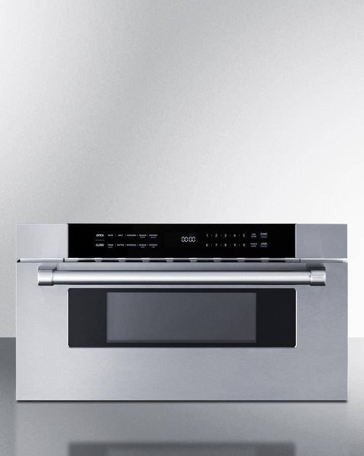 Summit MDR30SS 30" Wide Built-In Drawer Microwave