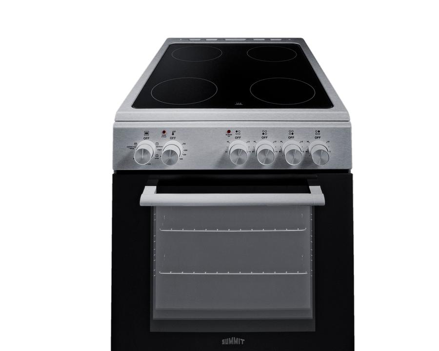 Summit REXT20SS 20" Wide Electric Smooth-Top Range