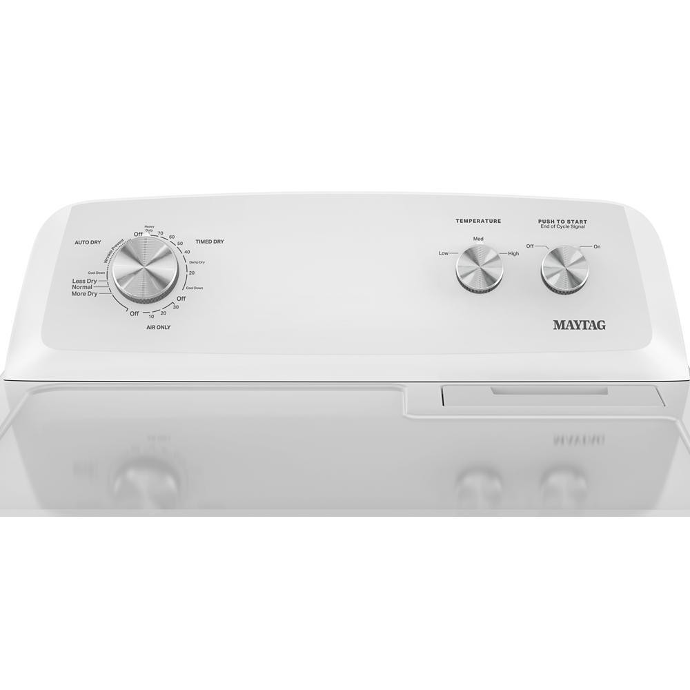 Maytag MED4005SW Top Load Electric Wrinkle Prevent Dryer - 7.0 Cu. Ft.