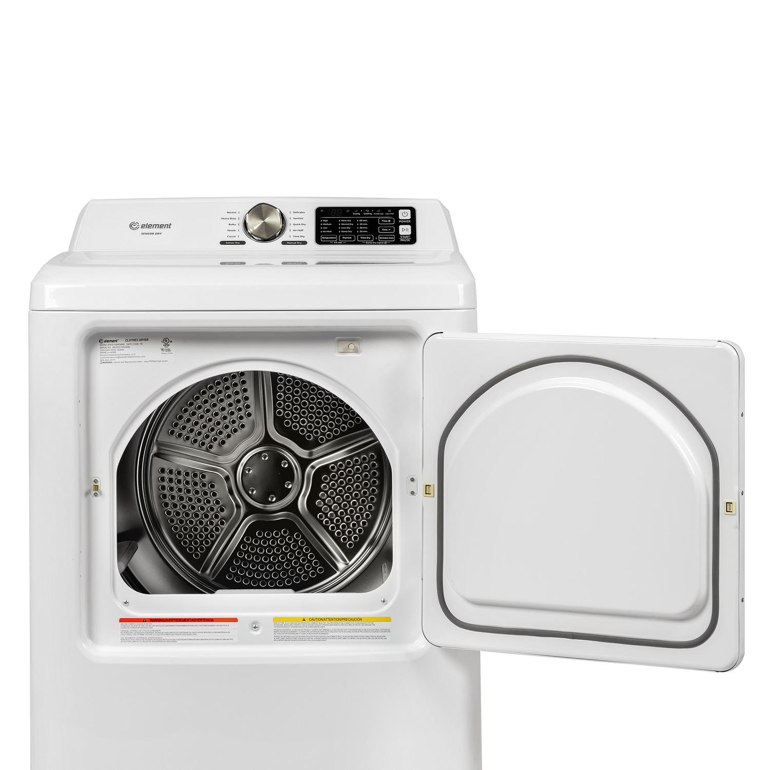 Element Appliance ETD7027GCW Element Electronics 7.0 Cu. Ft. Front Load Gas Dryer - White (Etd7027Gcw)
