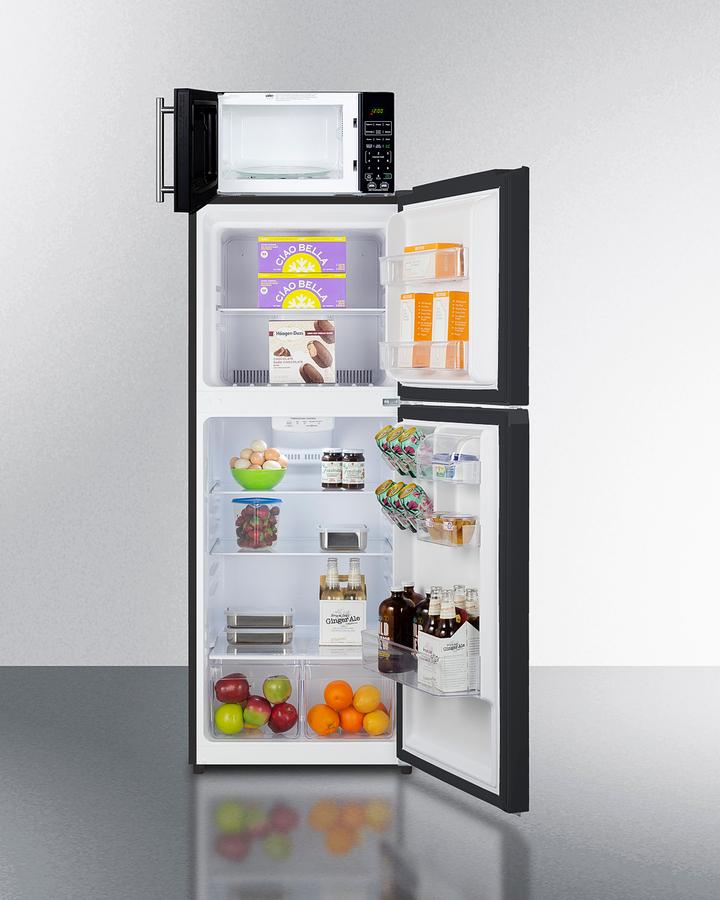 Summit MRF1087BA Microwave/Refrigerator-Freezer Combination With Allocator