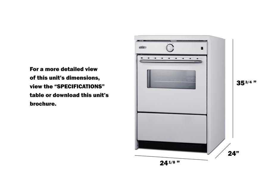 Summit WEM665W 24" Wide Induction Range