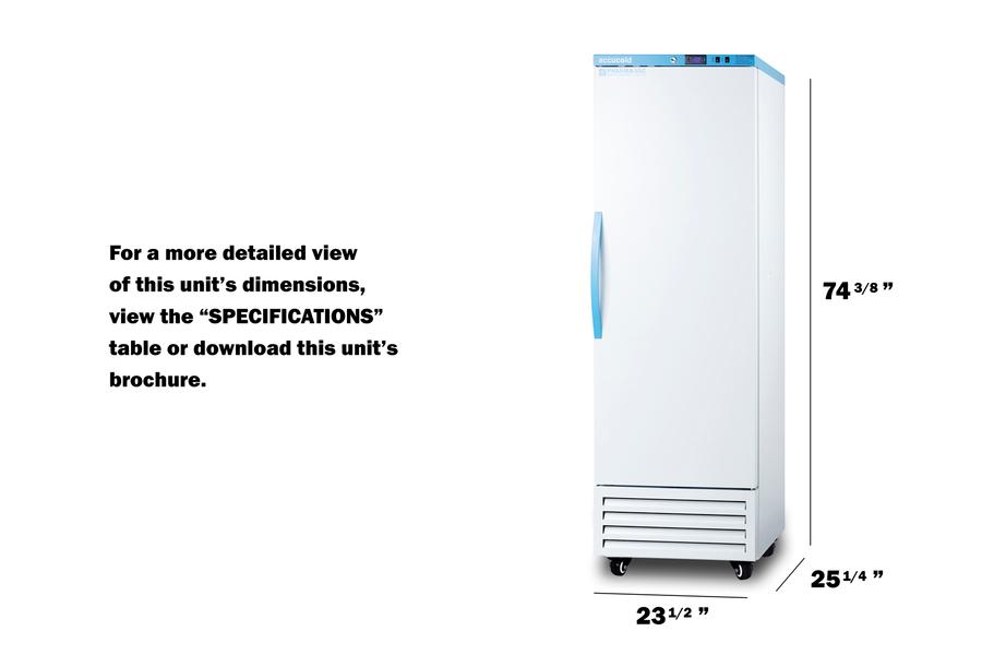 Summit AFS14PV 9.53 Cu. Ft. Upright Vaccine All-Freezer