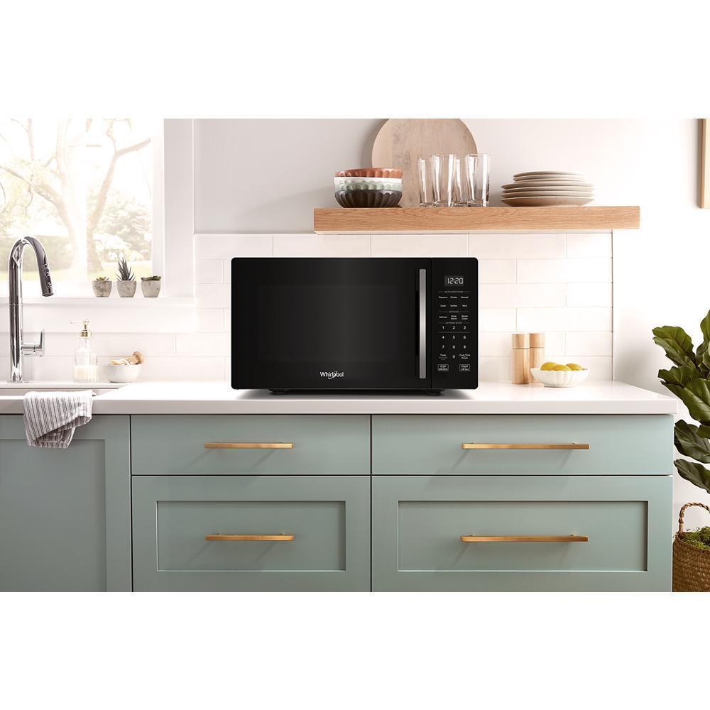 Whirlpool WMCS3019RB 0.9 Cu. Ft. Black Countertop Microwave With Steam Clean - 900 Watt