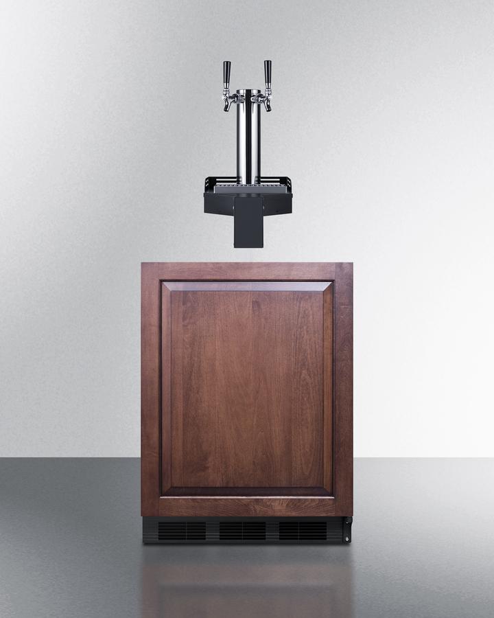 Summit SBC58BLIFFLTWADA 24" Wide Built-In Floating Tap Beer Kegerator, Ada-Compliant