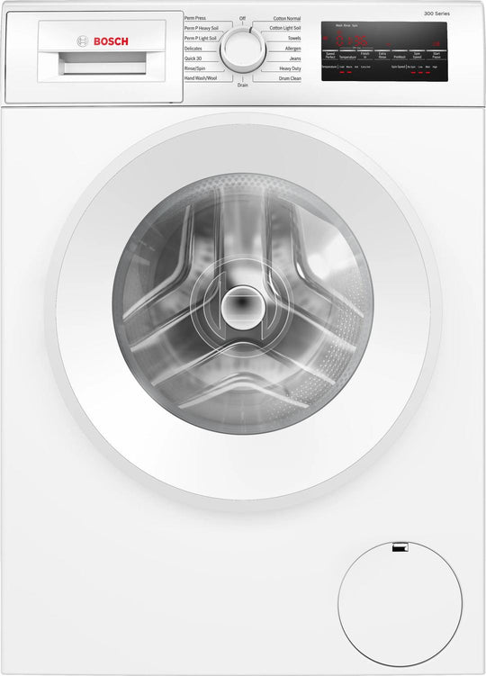 Bosch WGA14400UC 300 Series Compact Washer 1400 Rpm