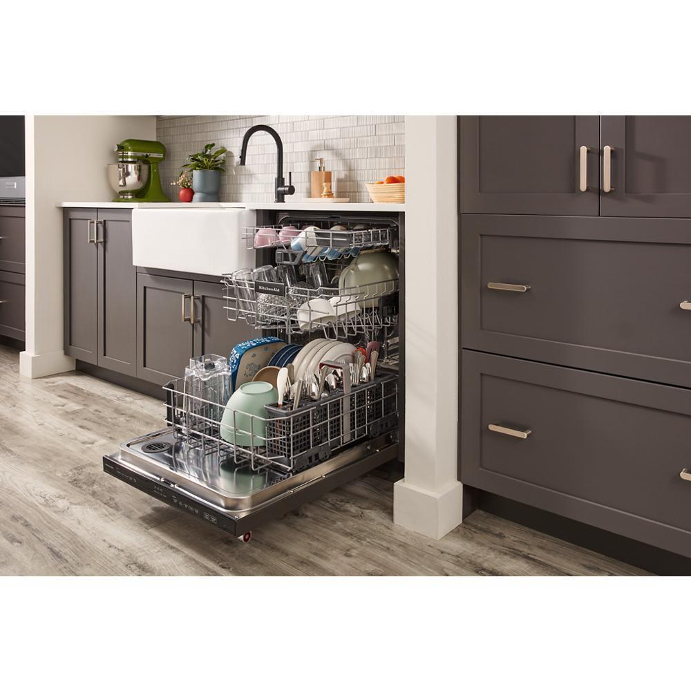 Kitchenaid KDTE304RBS Third Level Jet Rack Dishwasher With 40+ Total Wash Jets, 41 Dba