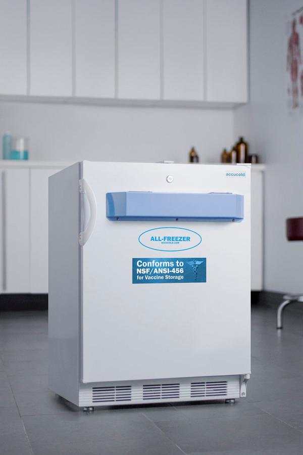 Summit VT65MLVAC456ADA 24" Wide Built-In All-Freezer, Certified To Nsf/Ansi 456 Standard For Vaccine Storage, Ada Compliant