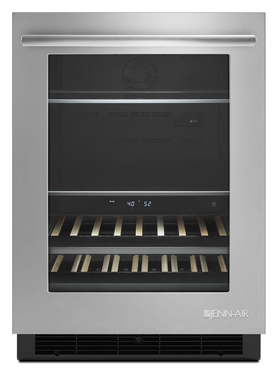 Jennair JUB24FRERS Euro-Style 24" Under Counter Beverage Center Stainless Steel