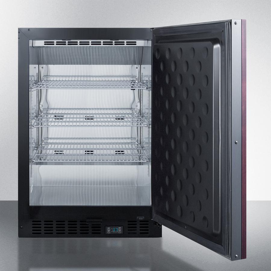 Summit SCR610BLSDV1IF 24" Wide Built-In Beverage Center (Panel Not Included)
