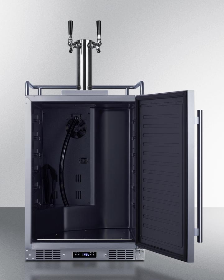 Summit SBC682WKDTWIN 24" Wide Built-In Wine Kegerator