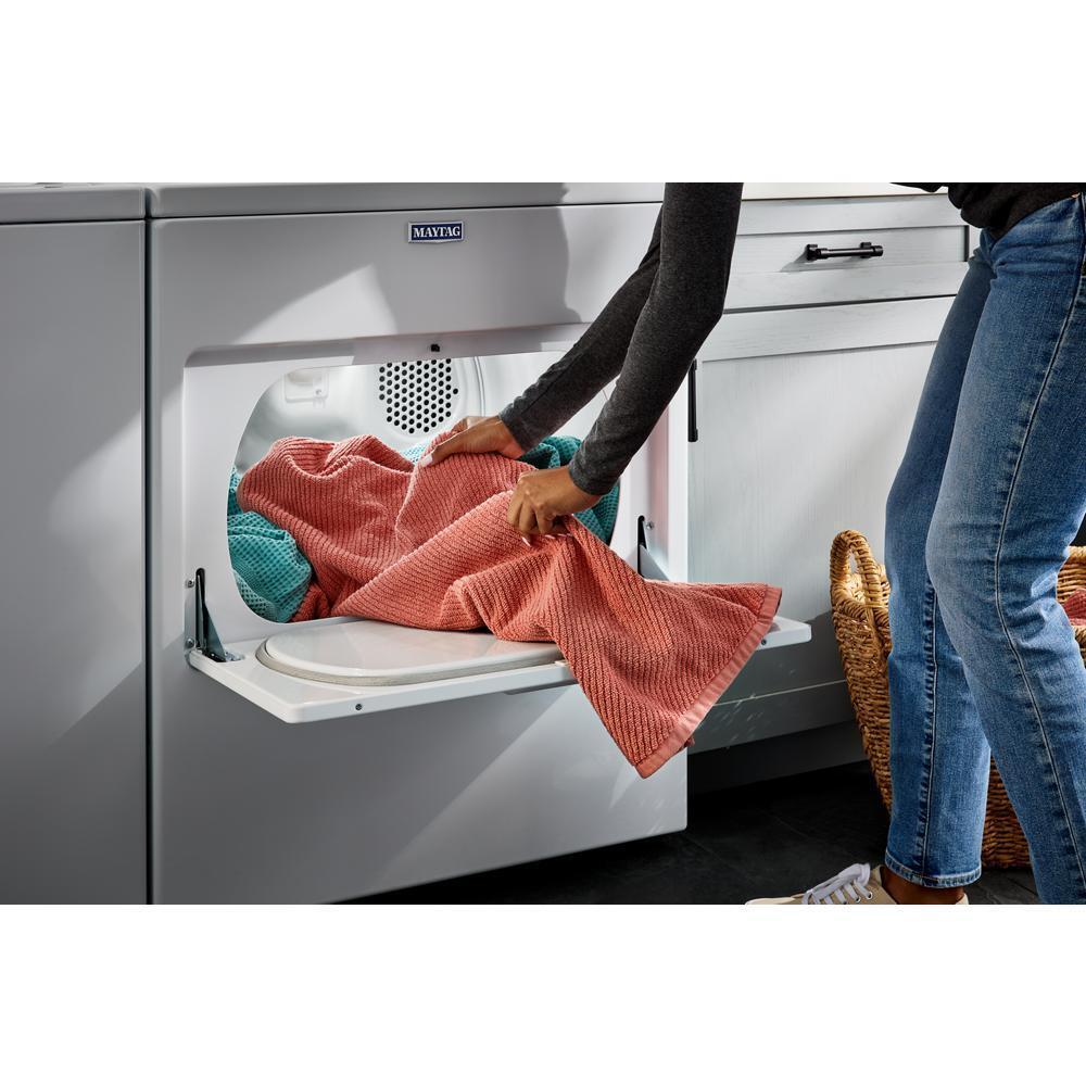 Maytag MED4005SW Top Load Electric Wrinkle Prevent Dryer - 7.0 Cu. Ft.