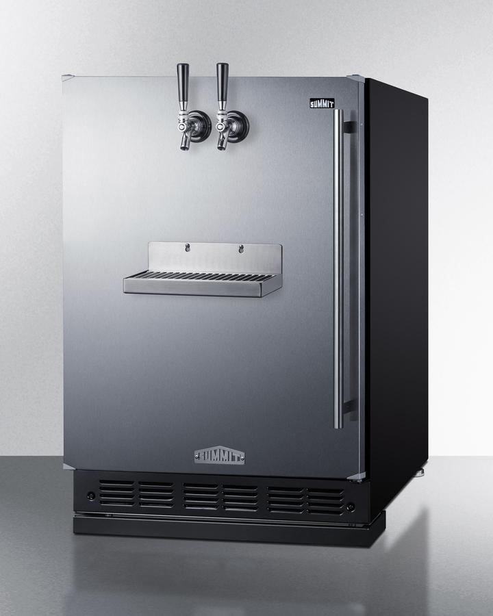 Summit SBC7BRSFRTPCFLHD 24" Wide Front Tap Built-In Cold Brew Coffee Kegerator