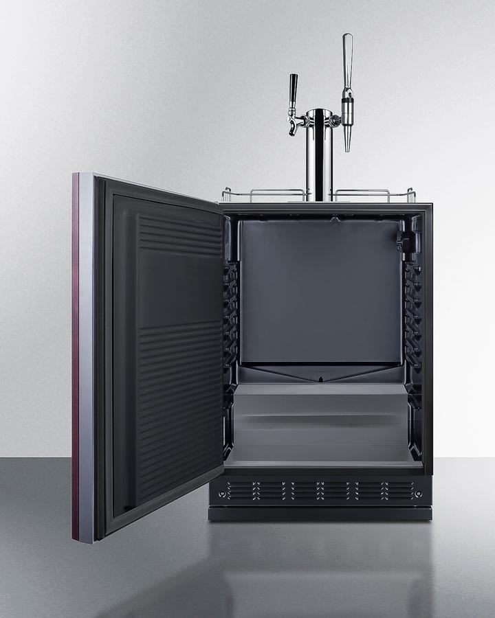 Summit SBC7BRSIFCM2LHD 24" Wide Cold Brew/Nitro Kegerator (Panel Not Included)
