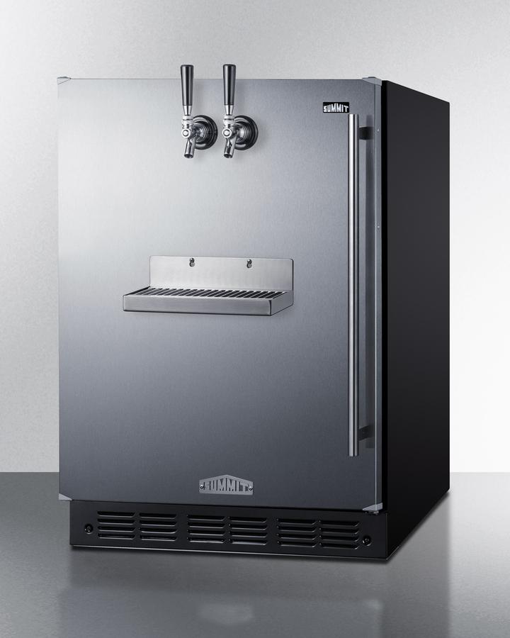 Summit SBC7BRSFRTPCFADALHD 24" Wide Front Tap Built-In Cold Brew Coffee Kegerator, Ada-Compliant
