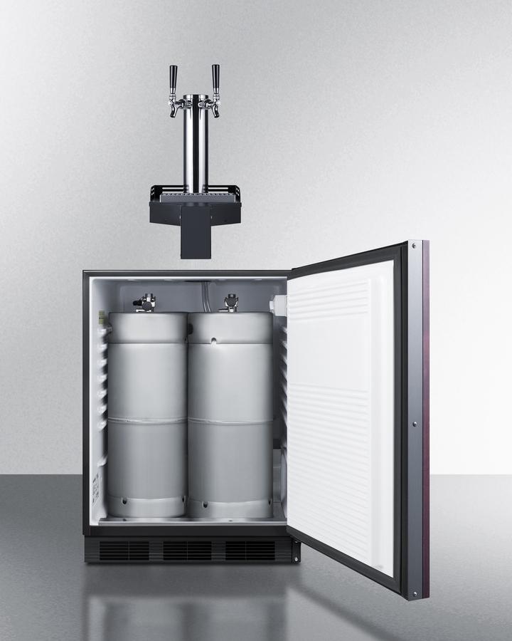 Summit SBC58BLIFFLTWADA 24" Wide Built-In Floating Tap Beer Kegerator, Ada-Compliant