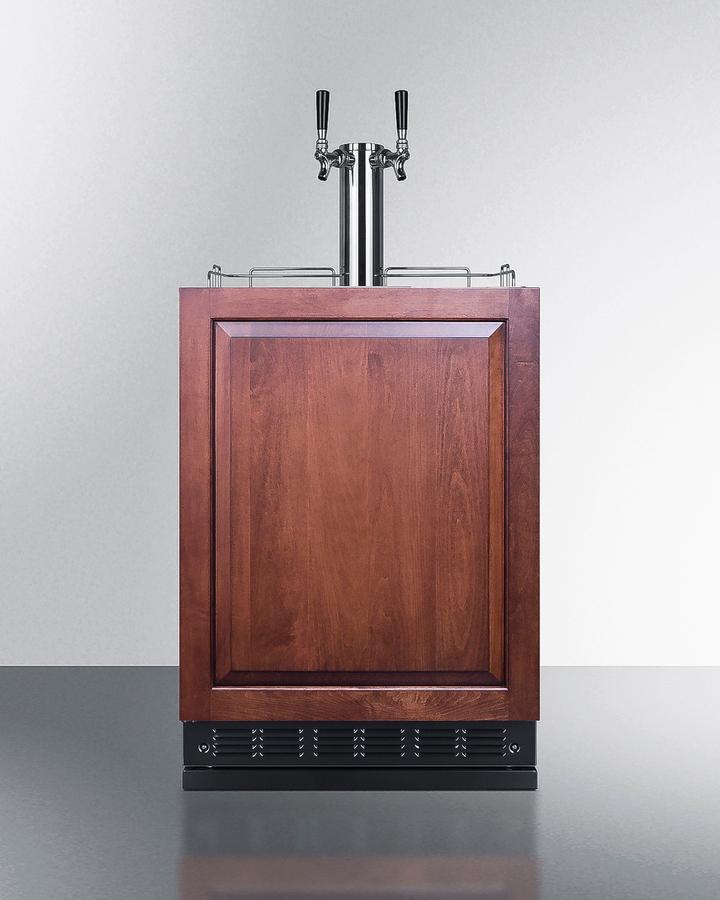 Summit SBC7BRSIFWK2LHD 24" Wide Wine Kegerator (Panel Not Included)