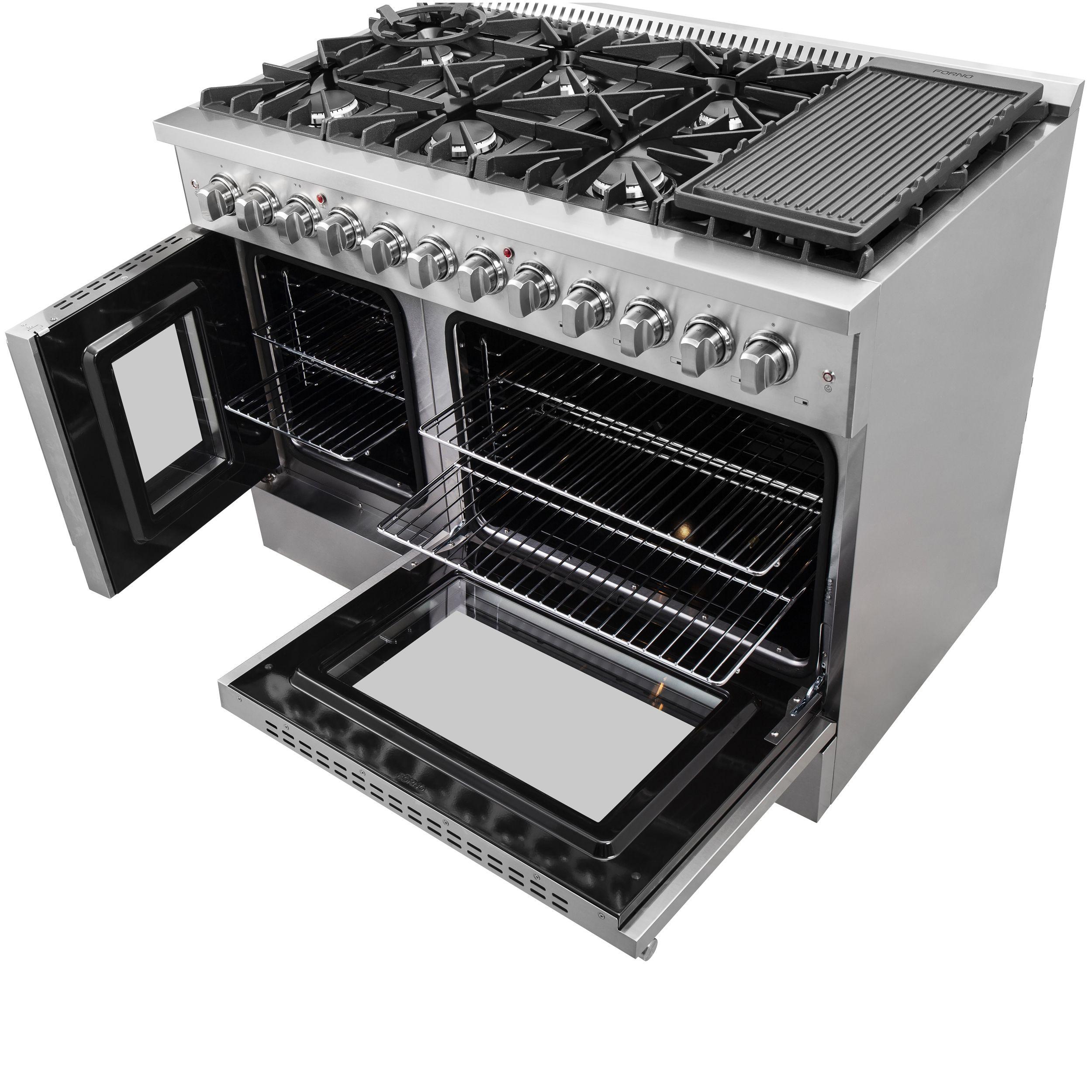 Forno FFSGS635648 Forno Galiano 48" Freestanding French Door Dual Fuel Range